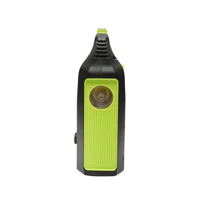 Kit di illuminazione LED portatile con 3 lampadine/proiettore, radio FM, pannello solare e batteria da 6 V, 4,5 Ah per la pesca in campeggio GD-8071 - immagine 3