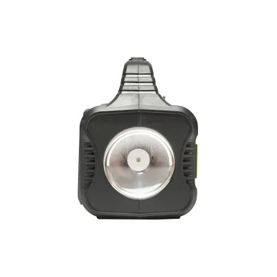 Kit di illuminazione LED portatile con 4 lampadine/proiettore, pannello solare, radio FM e batteria da 10000 mAh per la pesca in campeggio GD-8076 - immagine 5