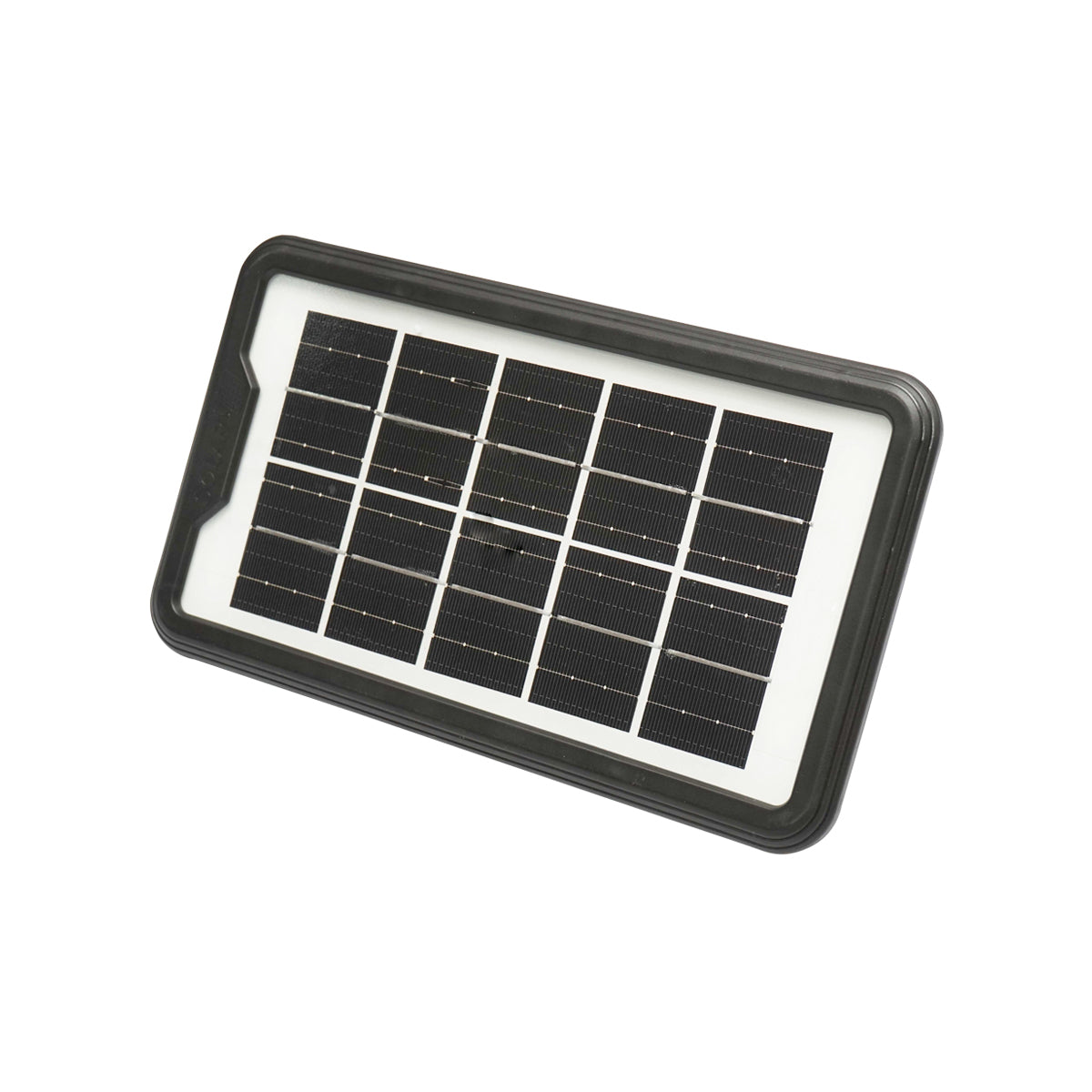 Kit di illuminazione LED portatile con 4 lampadine/proiettore, pannello solare, radio FM e batteria da 10000 mAh per la pesca in campeggio GD-8076 - immagine 6