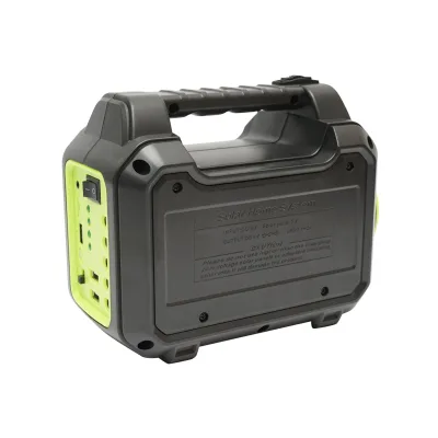 Kit di illuminazione LED portatile con 4 lampadine/proiettore, radio FM, pannello solare e batteria da 3,7 V, 10000 mAH per la pesca in campeggio GD-8072 - immagine 4