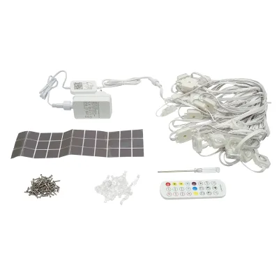 Kit di luci decorative intelligenti RGBIC da 15 m per esterni con telecomando, controllo vocale e app Surplife.
