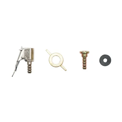 Kit di montaggio del tubo di gonfiaggio delle ruote e testa a farfalla in zinco
