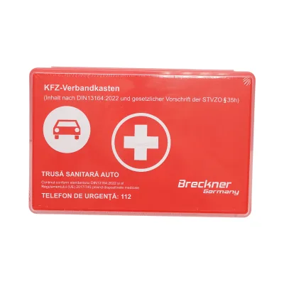 Kit di pronto soccorso per auto (Data di scadenza dei prodotti sterili 28 aprile 2030)