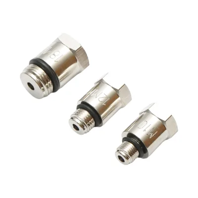 Kit di prova per la tenuta della compressione del cilindro del motore a benzina, 3 adattatori da 10, 12, 18 mm, tubo da 600 mm Breckner Germany - immagine 5