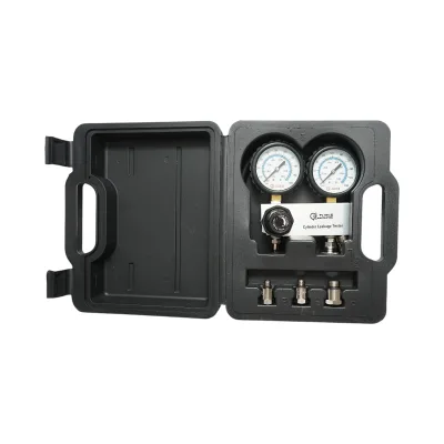 Kit di prova per la tenuta della compressione del cilindro del motore a benzina, 3 adattatori da 10, 12, 18 mm, tubo da 600 mm Breckner Germany - immagine 3
