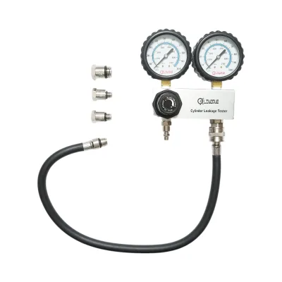 Kit di prova per la tenuta della compressione del cilindro del motore a benzina, 3 adattatori da 10, 12, 18 mm, tubo da 600 mm Breckner Germany - immagine 2