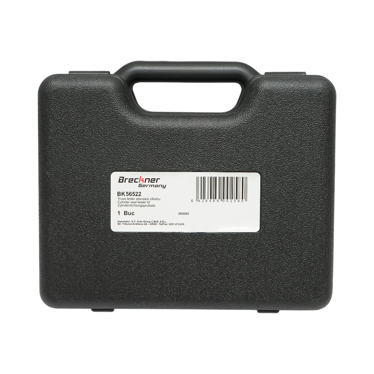 Kit di prova per la tenuta della compressione del cilindro del motore a benzina, 3 adattatori da 10, 12, 18 mm, tubo da 600 mm Breckner Germany - immagine 6