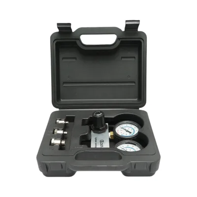 Kit di prova per la tenuta della compressione del cilindro del motore a benzina, 3 adattatori da 10, 12, 18 mm, tubo da 600 mm Breckner Germany