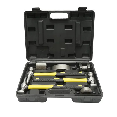 Kit di riparazione carrozzeria da 7 pezzi con martelli e incudini Breckner Germany