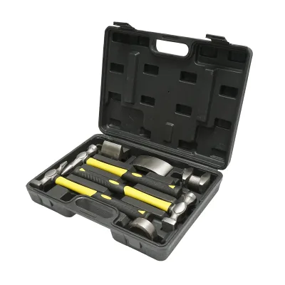 Kit di riparazione carrozzeria da 7 pezzi con martelli e incudini Breckner Germany - immagine 2