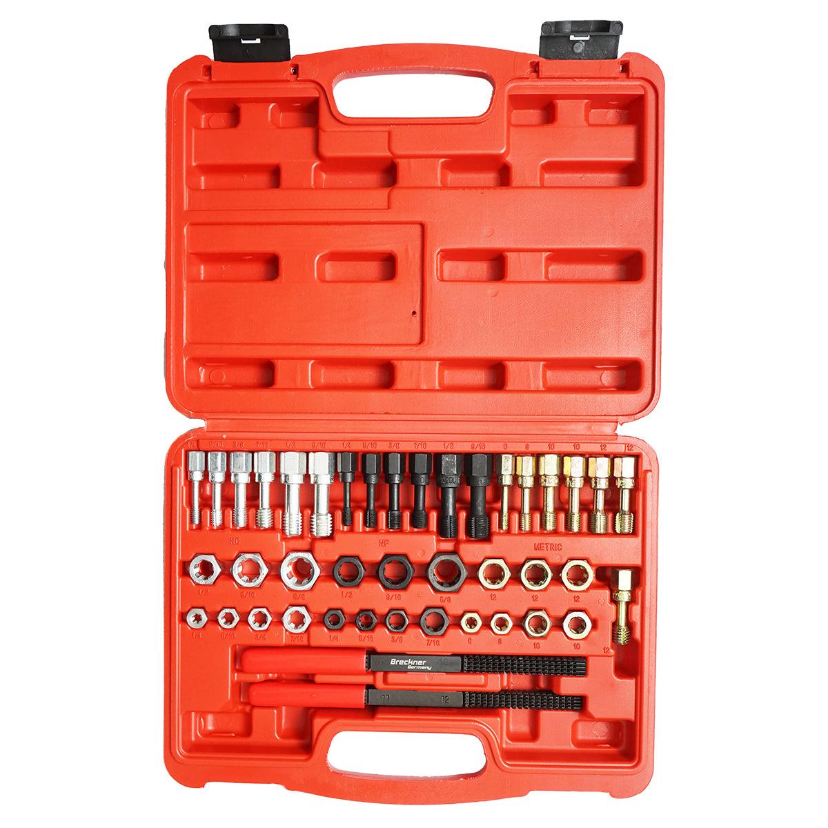 Kit di Riparazione Filettatura metrica UNF e UNC da 42 Pezzi, Inserti per Riparazione UNC/unf e metrici - immagine 3