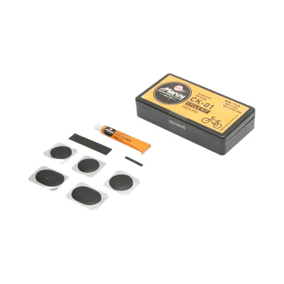 Kit di riparazione per camere d'aria di biciclette, motociclette, carriole e tuk-tuk, 8 pezzi, modello CK-01, prodotto da Maruni Japan - immagine 3