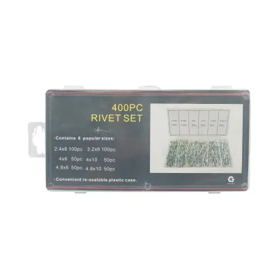 Kit di rivetti pop in alluminio 2,4-4,8 mm 400 pezzi - immagine 3