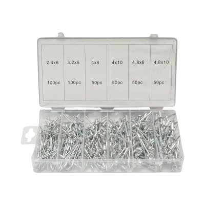 Kit di rivetti pop in alluminio 2,4-4,8 mm 400 pezzi - immagine 2