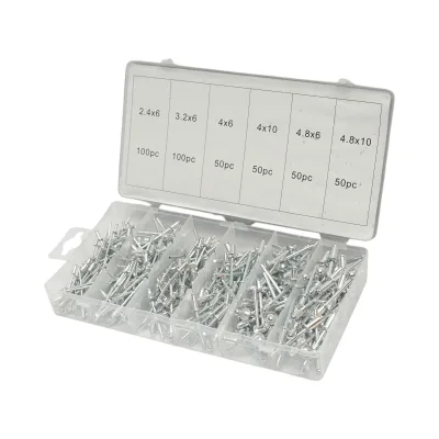 Kit di rivetti pop in alluminio 2,4-4,8 mm 400 pezzi - immagine 4