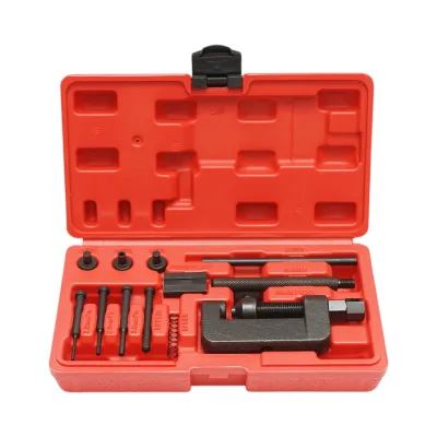 Kit di smontaggio, rivettatura e pressatura catene di distribuzione e trasmissione 12 pezzi