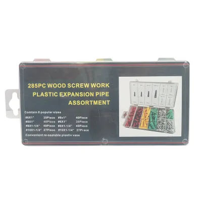 Kit di tasselli in plastica e viti autofilettanti 6-10 mm 285 pezzi - immagine 3