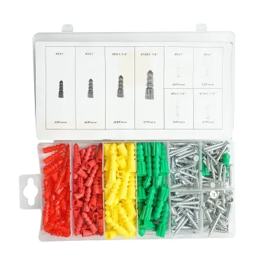 Kit di tasselli in plastica e viti autofilettanti 6-10 mm 285 pezzi - immagine 2