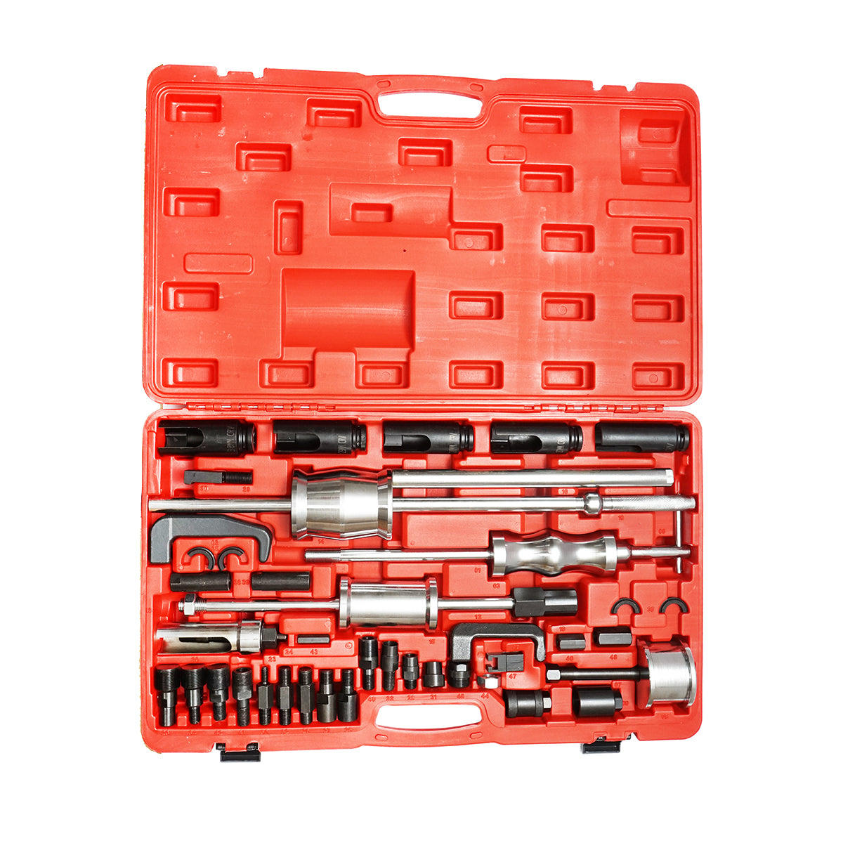 Kit estrattore per iniettori diesel con 3 martelli inerziali, 22 pezzi Breckner Germany - immagine 3