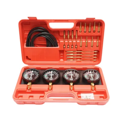 Kit fasatura iniezione, carburatori con 4 manometri e adattatori 36 pezzi