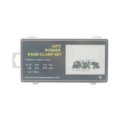 Kit fascette metalliche con guarnizione in gomma 42 pezzi - immagine 3