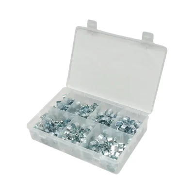 Kit fascette stringitubo in metallo con vite per tubi da 8-18 mm 135 pezzi - immagine 4