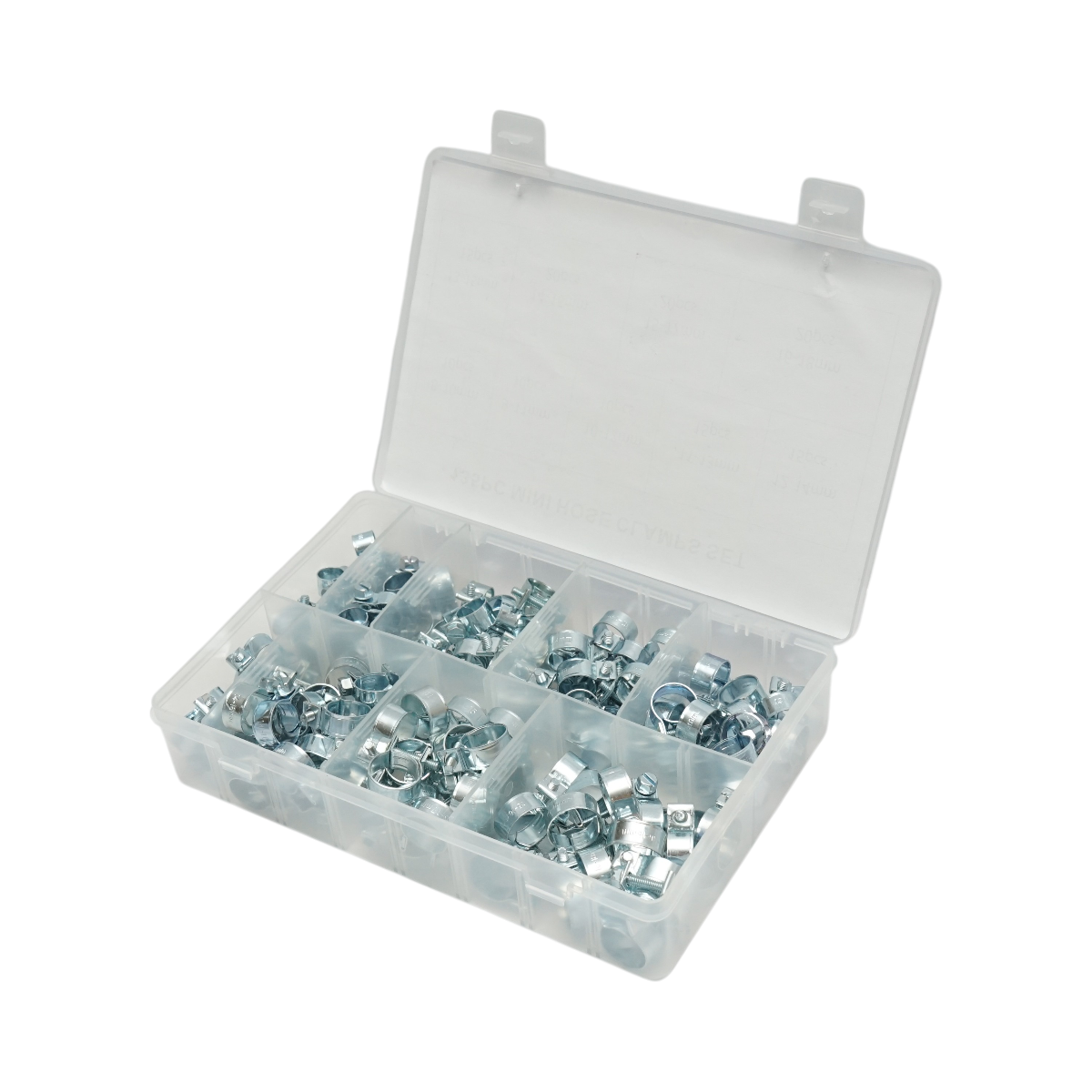 Kit fascette stringitubo in metallo con vite per tubi da 8-18 mm 135 pezzi - immagine 4