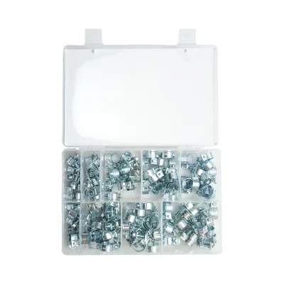 Kit fascette stringitubo in metallo con vite per tubi da 8-18 mm 135 pezzi - immagine 2