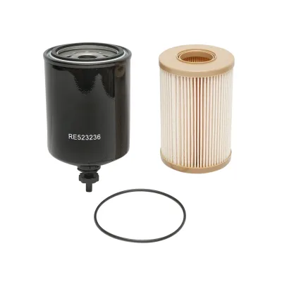 Kit filtro carburante per John Deere cod OEM P551124, XN680KIT, SP3008-2x, KN70303, RE520906, RE523236, RE525523, RE527961