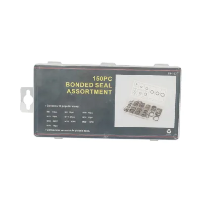 Kit guarnizioni metalliche con gomma M6-M24 150 pezzi - immagine 3