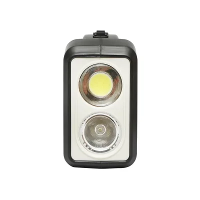Kit illuminazione LED portatile con 3 lampadine/proiettore, pannello solare e batteria 6V, 4,5 Ah per pesca in campeggio GD-7COB - immagine 3