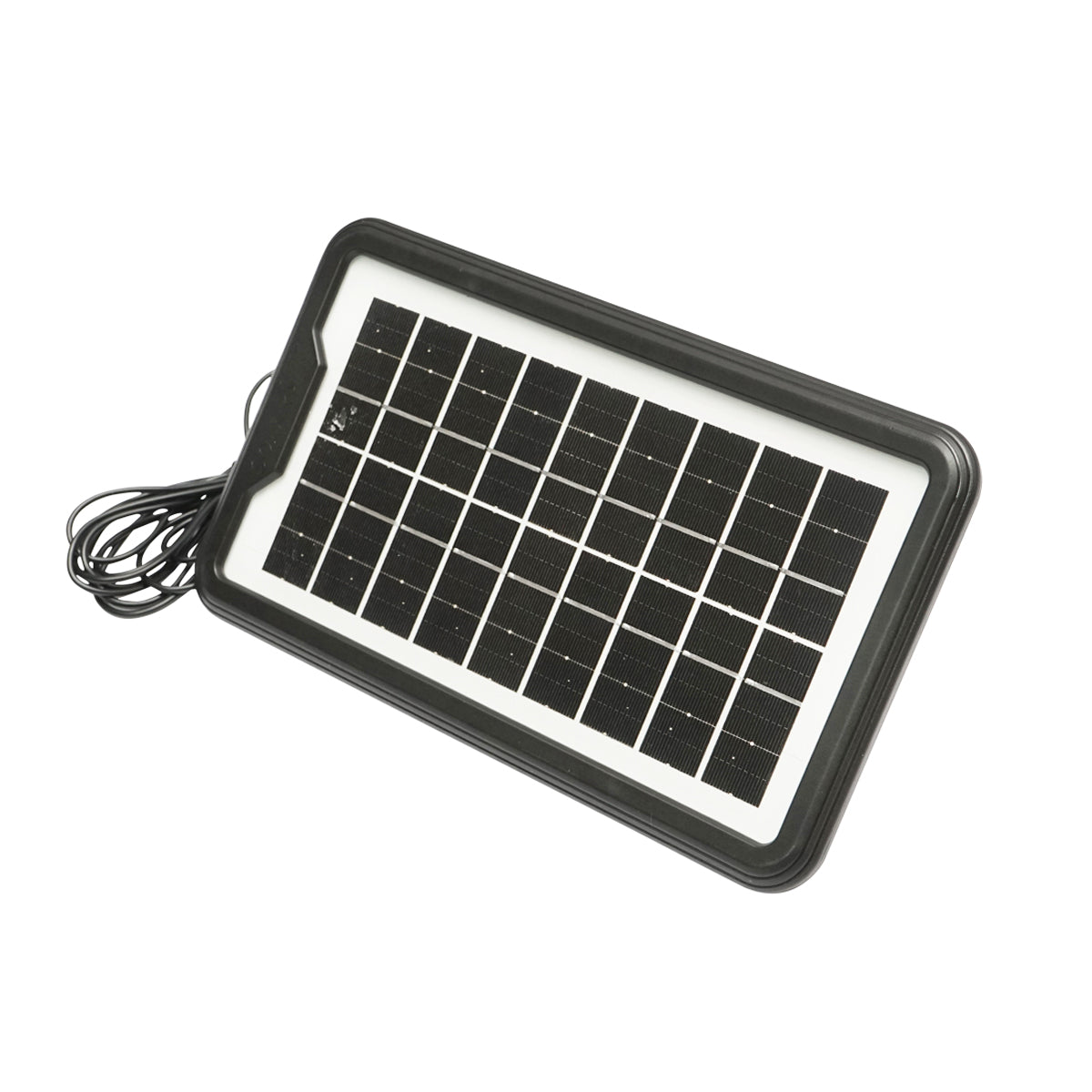 Kit illuminazione LED portatile con 3 lampadine/proiettore, pannello solare e batteria 6V, 4,5 Ah per pesca in campeggio GD-7COB - immagine 6