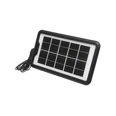 Kit illuminazione LED portatile con 3 lampadine/proiettore, pannello solare e batteria da 3,7 V, 5500 Ah per pesca in campeggio GD-P30 - immagine 6