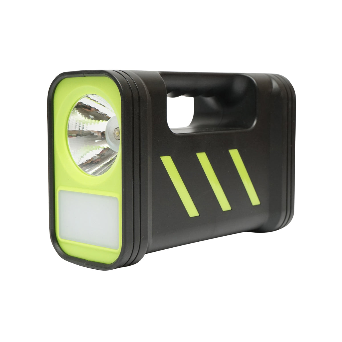 Kit illuminazione LED portatile con 3 lampadine/proiettore, pannello solare e batteria da 6V, 4,5Ah per pesca in campeggio GD-12 - immagine 4