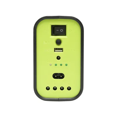 Kit illuminazione LED portatile con 3 lampadine/proiettore, pannello solare e batteria da 6V, 4,5Ah per pesca in campeggio GD-12 - immagine 5