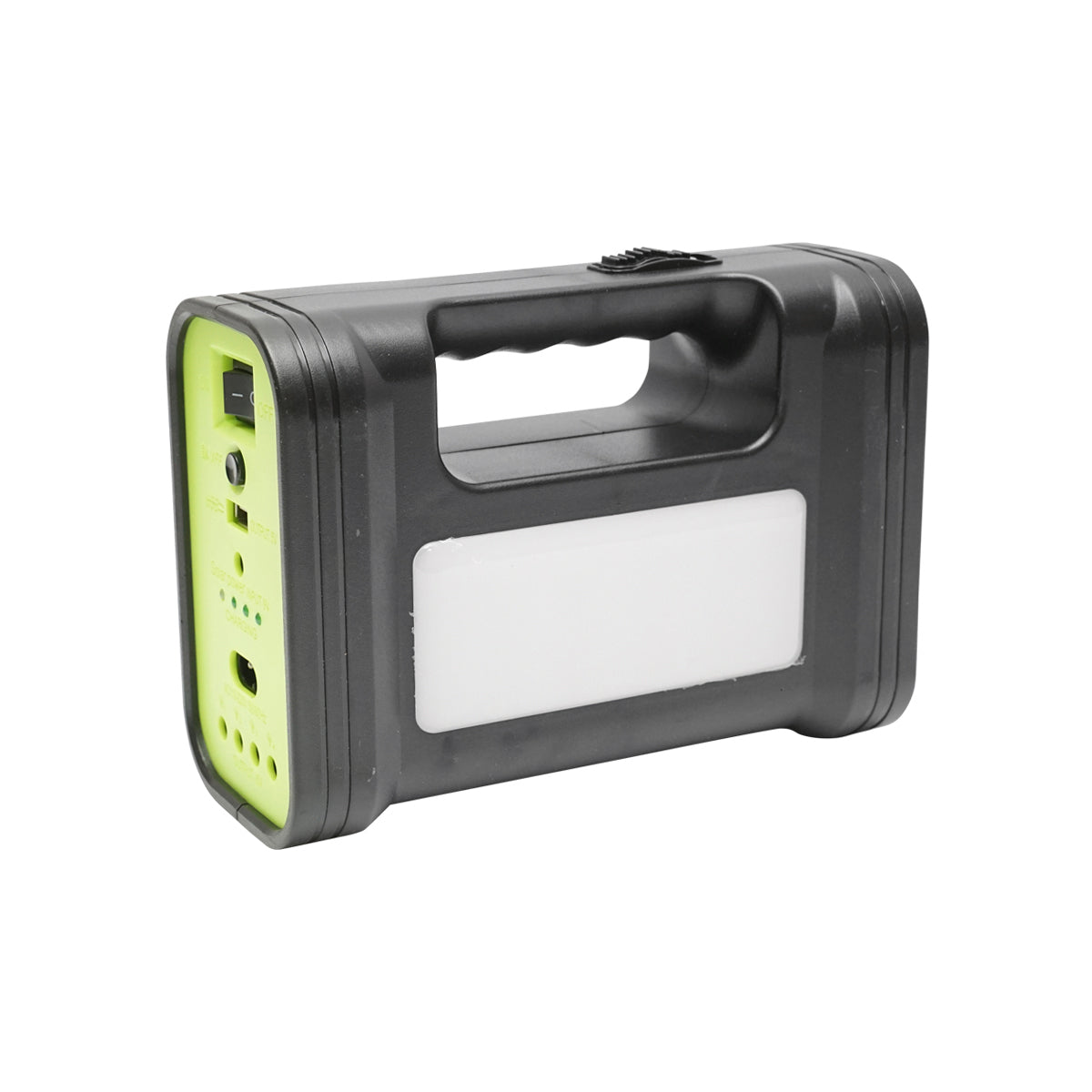Kit illuminazione LED portatile con 3 lampadine/proiettore, pannello solare e batteria da 6V, 4,5Ah per pesca in campeggio GD-17 - immagine 5