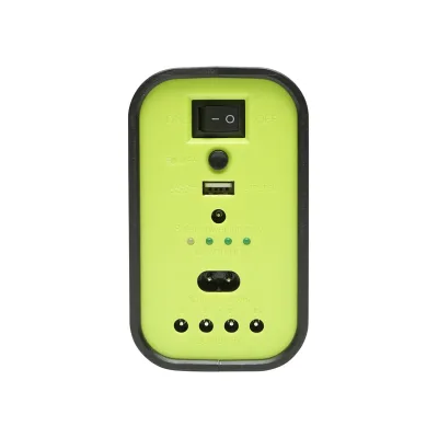 Kit illuminazione LED portatile con 3 lampadine/proiettore, pannello solare e batteria da 6V, 4,5Ah per pesca in campeggio GD-17 - immagine 4