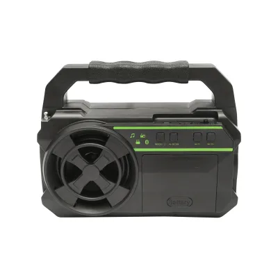 Kit illuminazione LED portatile con 3 lampadine/proiettore, pannello solare radio FM e batteria da 4500 mAh per pesca in campeggio GD-8081FM - immagine 2