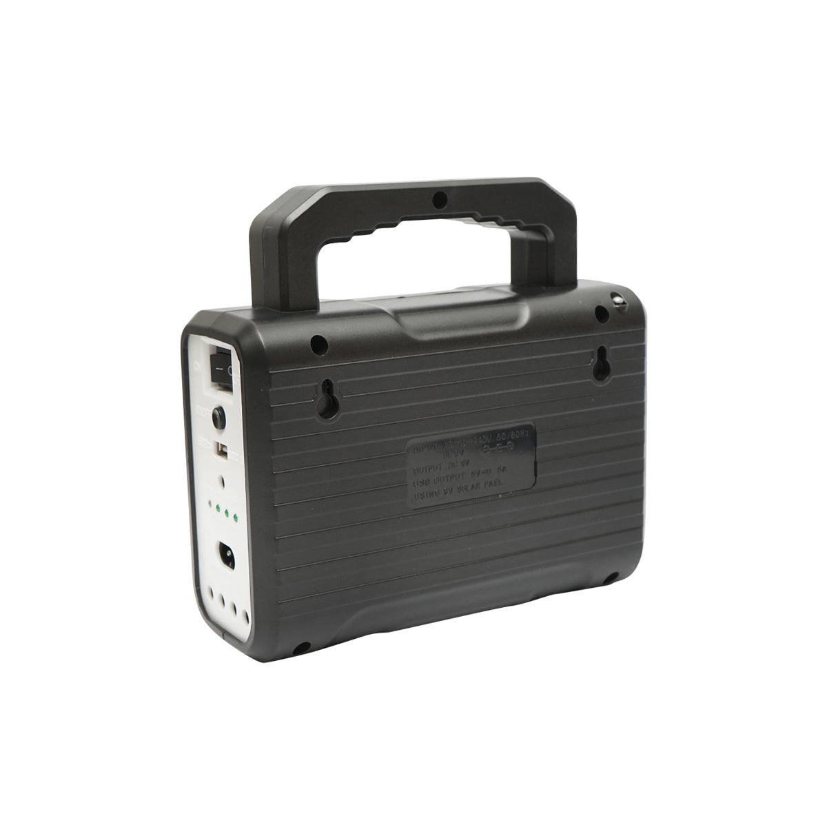 Kit illuminazione LED portatile con 3 lampadine/proiettore, pannello solare, radio FM, MP3 e batteria da 4500 mAh per pesca da campeggio GD-8028COB - immagine 6