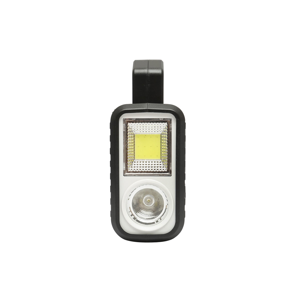 Kit illuminazione LED portatile con 3 lampadine/proiettore, pannello solare, radio FM, MP3 e batteria da 4500 mAh per pesca da campeggio GD-8028COB - immagine 3