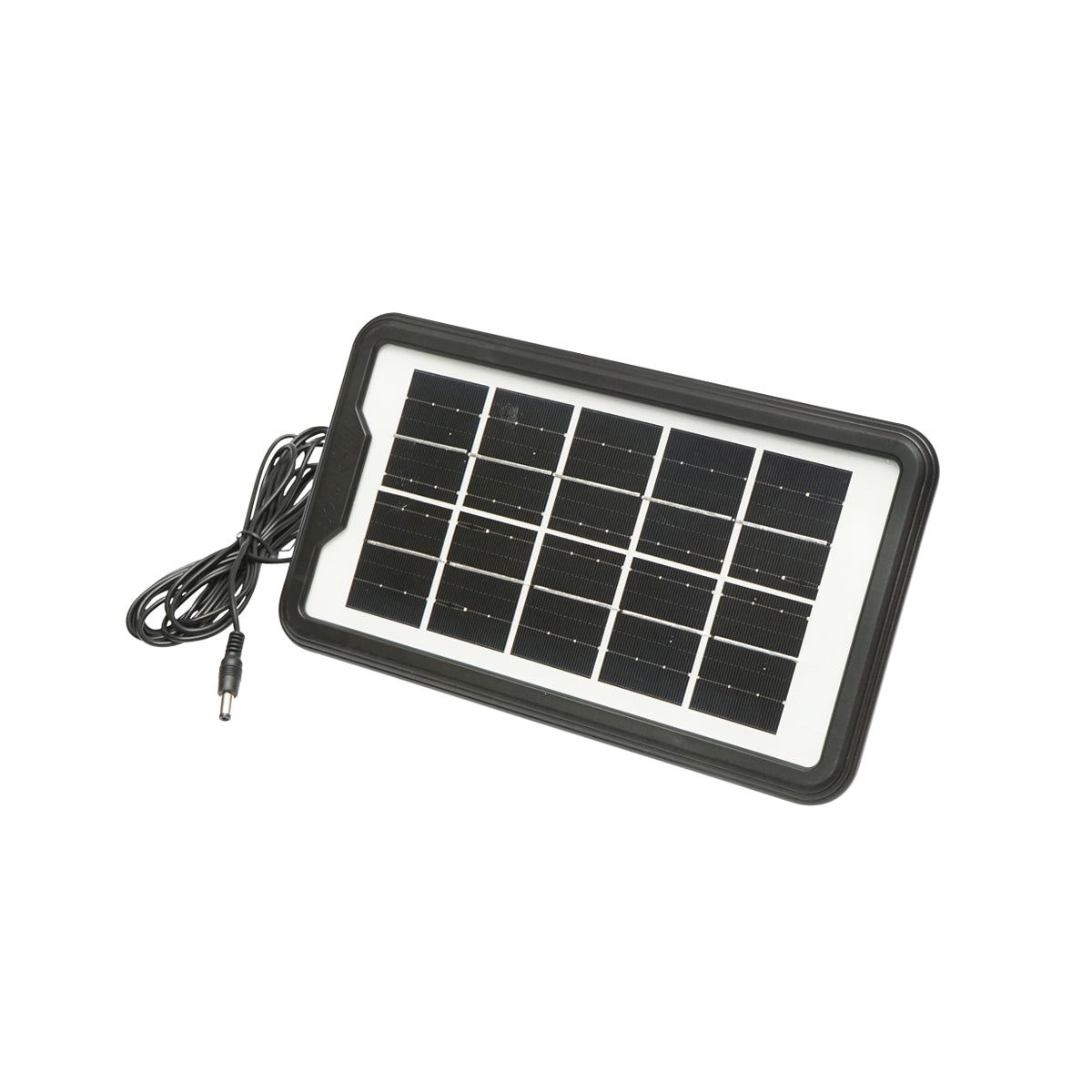 Kit illuminazione LED portatile con 3 lampadine/proiettore, radio FM, MP3, pannello solare e batteria da 3,7 V, 4500 mAh per la pesca in campeggio GD-P30FM - immagine 6