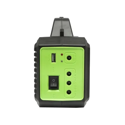 Kit illuminazione portatile a LED con 2 lampadine/proiettore, pannello solare e batteria da 4000 mAh per la pesca in campeggio GD-8077 - immagine 4