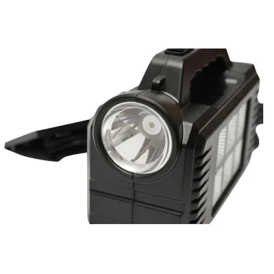 Kit illuminazione portatile a LED con 2 lampadine/proiettore, pannello solare e batteria da 4000 mAh per la pesca in campeggio GD-8077 - immagine 2