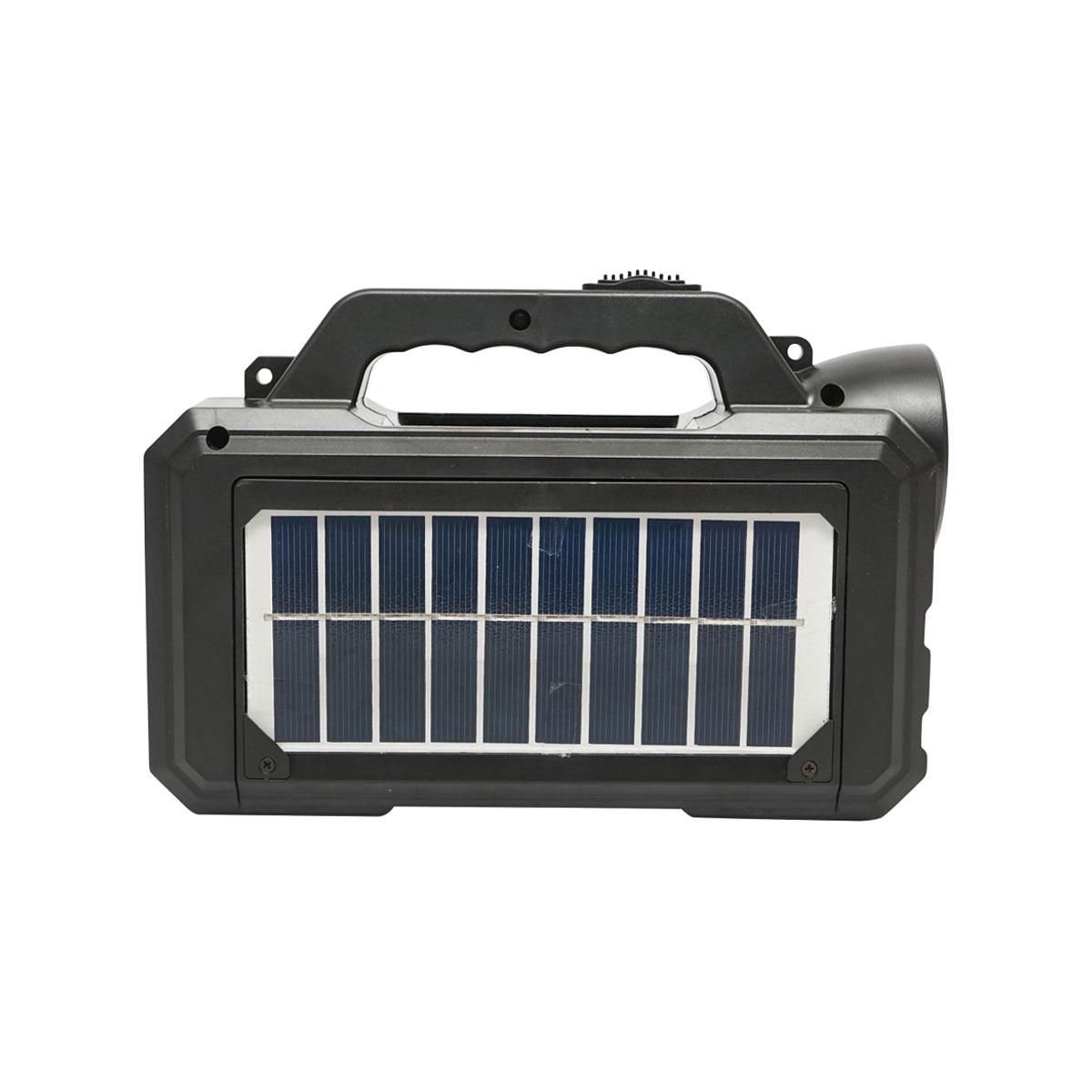 Kit illuminazione portatile a LED con 2 lampadine/proiettore, pannello solare e batteria da 4000 mAh per la pesca in campeggio GD-8077 - immagine 6