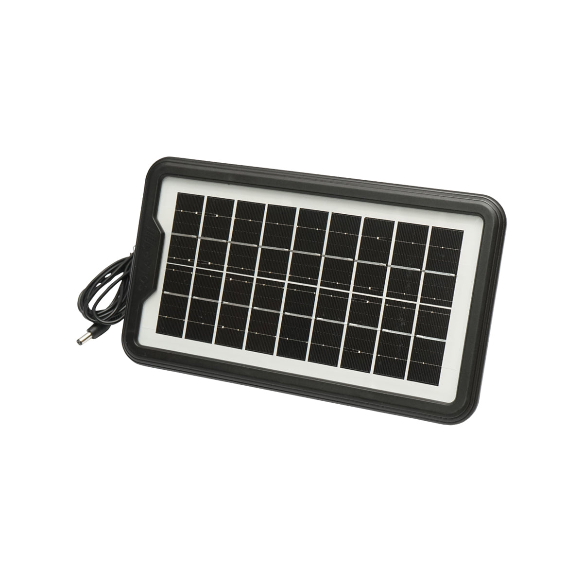 Kit illuminazione portatile a LED con 3 lampadine/proiettore, radio FM, pannello solare e batteria da 6 V, 4,5 Ah per la pesca in campeggio GD-15 - immagine 6