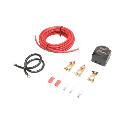 Kit isolatore doppio per batteria – 12V / 140A con voltmetro digitale, modalità automatica/manuale, IP67 - immagine 2