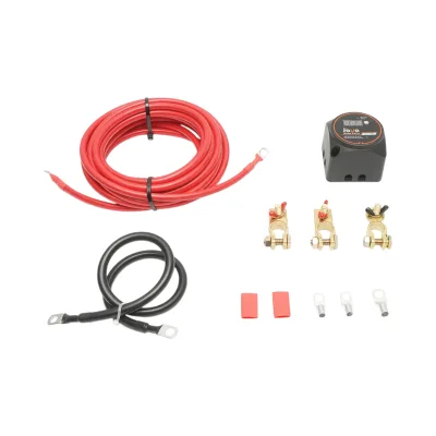 Kit isolatore doppio per batteria – 12V / 140A con voltmetro digitale, modalità automatica/manuale, IP67