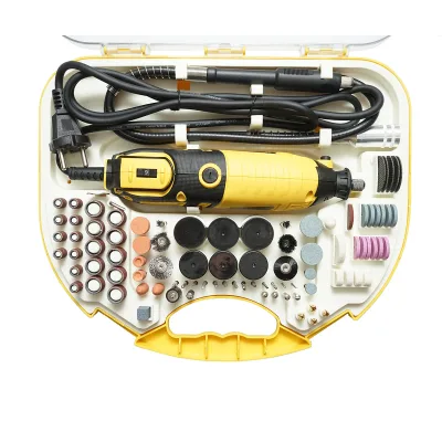 Kit mini fresa 185W, 220V tipo biax, 9 velocità 8000-35000rpm 211 pezzi Crownman - immagine 3