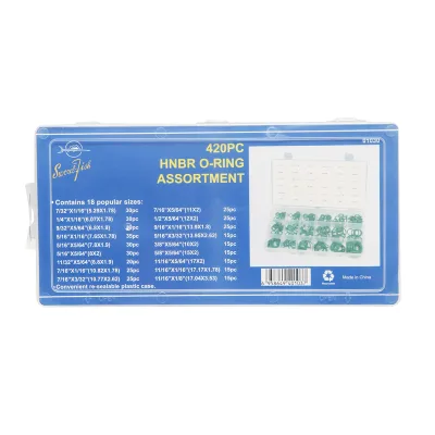 Kit O-ring da 420 pezzi, colore verde. - immagine 3