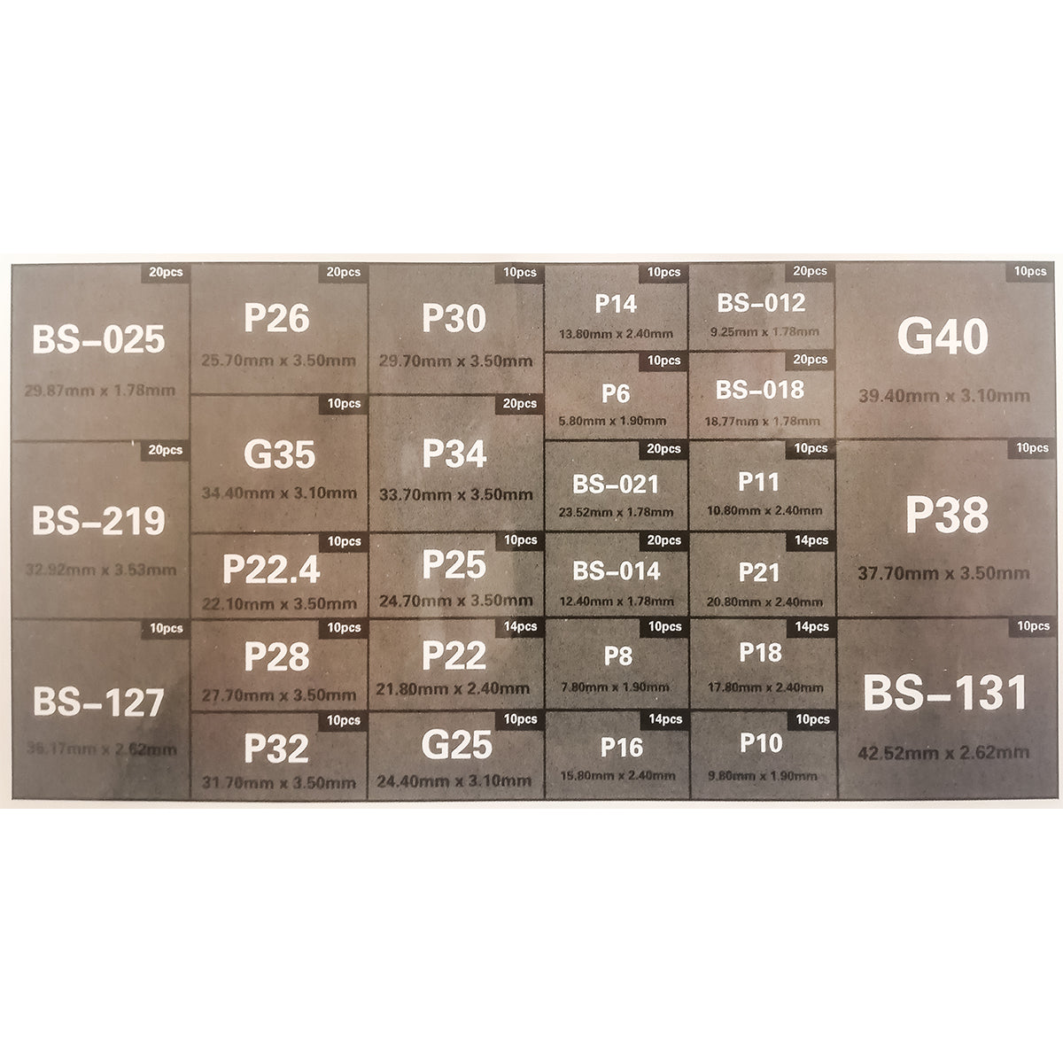Kit O-ring Hyundai da 376 pezzi. - immagine 4